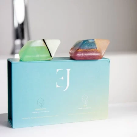 Kristalzeep van het merk Exclujess. met de geur van citroen gras en vanille met kokos